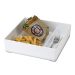 White Melamine Bento Box