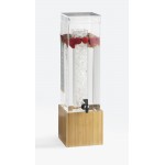 Bamboo Acrylic Beverage Dispensers